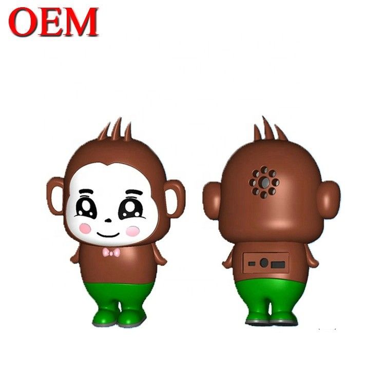 Custom Mini Figure Toy Portable Bluetooth Speaker OEM Cute Cartoon Music Player Leverancier