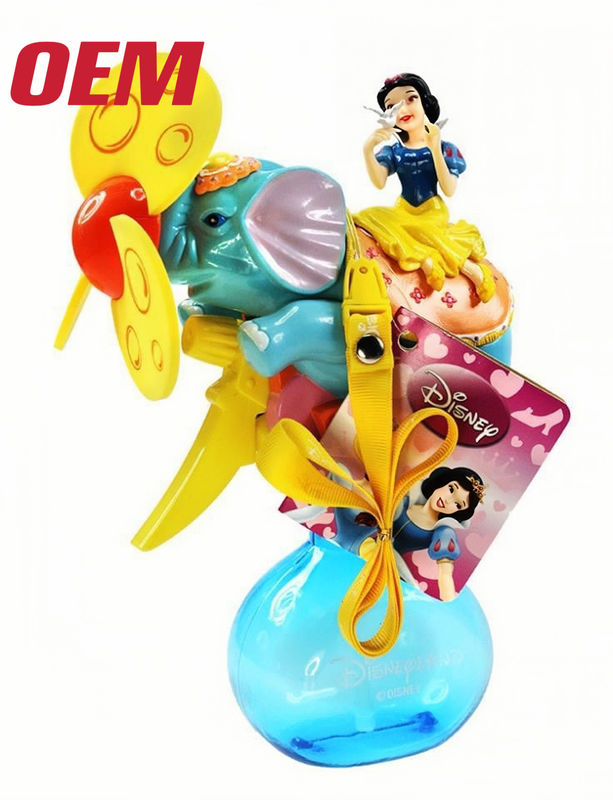Draagbare mini-koelventilator OEM zomer draagbare ventilator handgemaakt schattig lithiumbatterie vouw plastic zomer cartoon