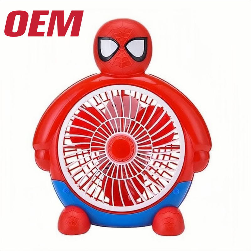 Draagbare mini-koelventilator OEM zomer draagbare ventilator handgemaakt schattig lithiumbatterie vouw plastic zomer cartoon