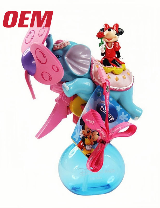 Draagbare mini-koelventilator OEM zomer draagbare ventilator handgemaakt schattig lithiumbatterie vouw plastic zomer cartoon