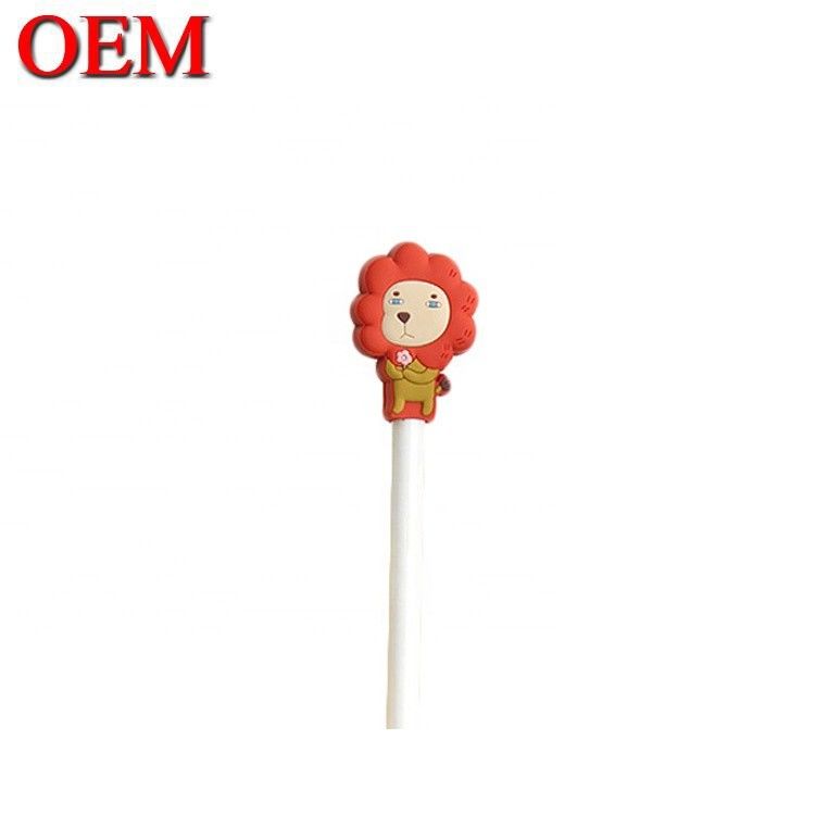 Aangepaste Mini Schattige USB Speelgoed OEM Schattige Cartoon Kabel Bites Figuren Maak Plastic Dier Data Oplader Bites Accessoire speelgoed