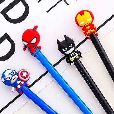 Custom Cool 3D Cartoon Figuur Toy Ballpoint Pen Hoofd Toppers Kinderen Toy Ball Pen
