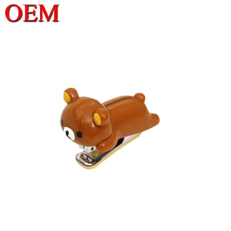 Plastic Duck Cartoon Shape Office Stapler OEM Plastic Animal Toy School Stapler Voor Studenten