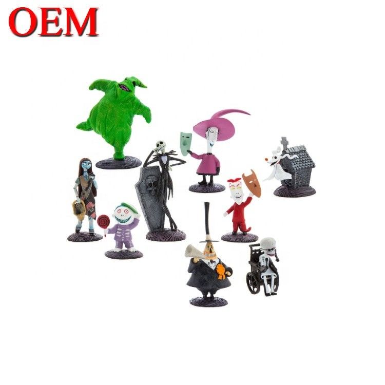 Custom Christmas Cake Topper Toys Set OEM Verjaardagsfeest Cupcakes Figurines Bobble Heads Toys Doll Set