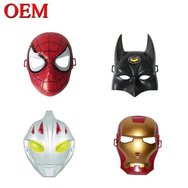 Custom Halloween Masks PVC Superhero Spider Iron Hero Hulk Captain America Masks Cosplay kostuums Gezichtmasker