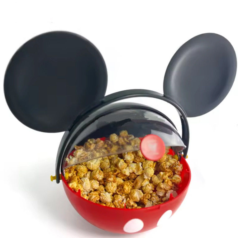 Custom plastic popcorn emmer cartoon karakter ontwerp voor film snack cup holder