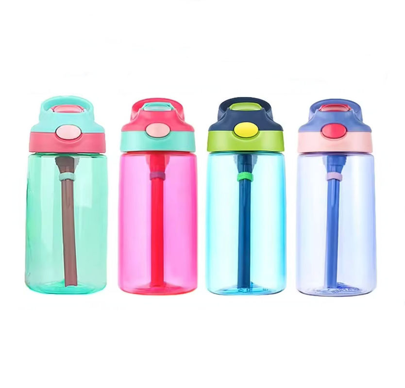 Gepersonaliseerde voedselkwaliteit plastic materiaal veilig niet-giftig drinkwaterfles voor kinderen baby