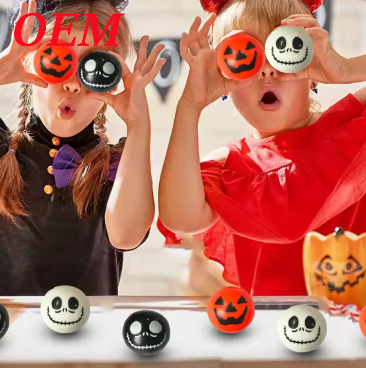 Halloween Nieuw Oog Decompressie Speelgoed TPR Office Kinders Sensorisch Speelgoed Squeeze Ball Speelgoed