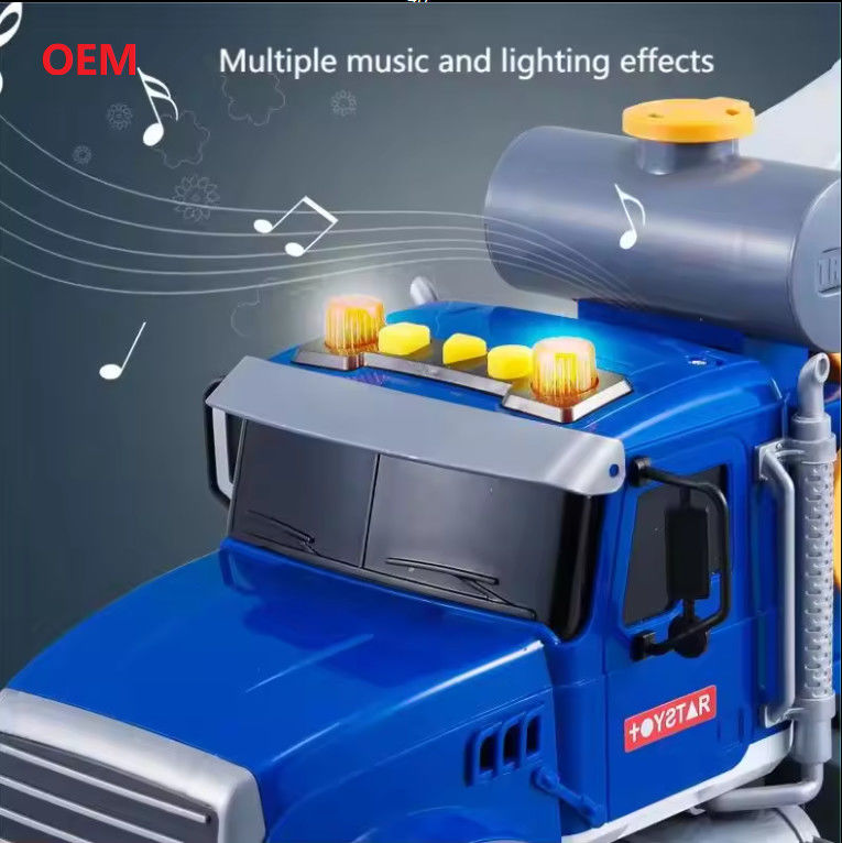 Gepersonaliseerde Mixer Truck Kleur Plastic Pull Back Car Toys Voor Kinderen Alleen OEM