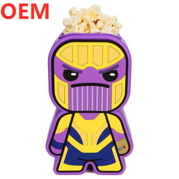 Fabriek op maat Plastic creatieve popcorn emmers OEM design herbruikbare popcorn emmers