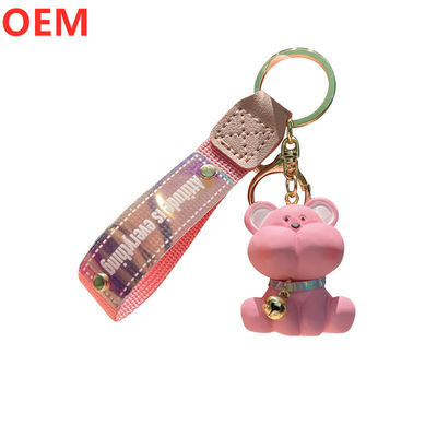 Custom 3d PVC Plastic Cartoon Sleutelhanger OEM Design Leuke Mini Plastic Sleutelhanger