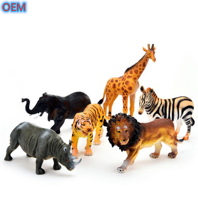 Custom Plastic PVC Wild Animal Figures Speelgoed Voor Kleuters OEM Design