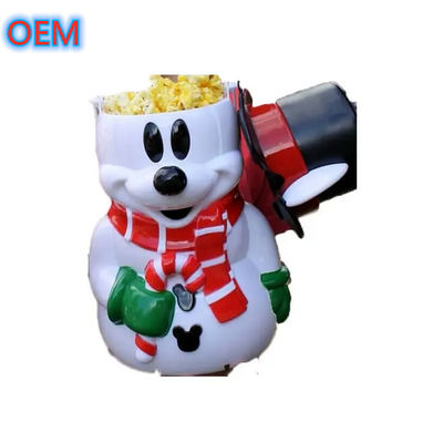 Cartoon Popcorn Bucket Aanpassing, OEM Design Hoogwaardige Plastic Popcorn Bucket