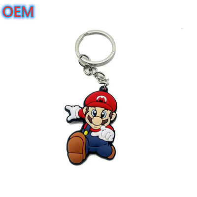 Custom Soft PVC Plastic Sleutelhanger, OEM Custom Cartoon Animal Soft Sleutelhanger