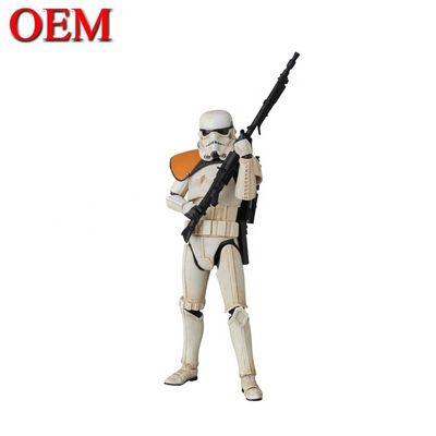 Gepersonaliseerde witte kloon soldaat gezamenlijke bewegende ornament actie figuur voor kinderen
