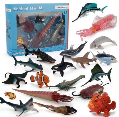 OEM fabriek op maat Simulatie Zeeleven Dieren Model Kit Actie Figuren Miniatuur Onderwijs