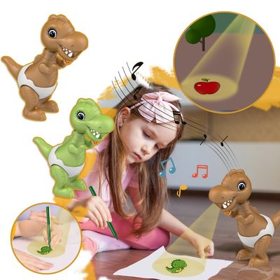 Op maat gemaakte tekenfilmslideprojector LED zaklamp projectie fakkellamp Kinderspeelgoed