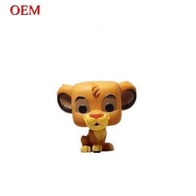 3D cartoon pop leeuw standbeeld geanimeerd kunststof dier model speelgoed