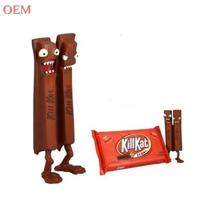 Custom Design 3D Kill Kat Plastic gemaakt Chocolade Vinyl Figuur