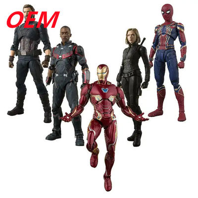 OEM fabriek maat Spiderman actie figuren Speelgoed maat Film Model PVC figuur