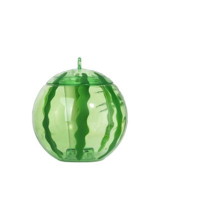 Op maat gemaakte plastic fruitvormige beker met stro schattig melk thee beker draagbare sapfles