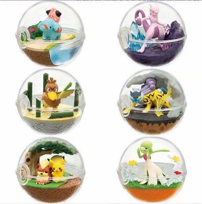 Fabriek Custom 3D New Design Re-ment Terrarium Pokeball Collectie speelgoed
