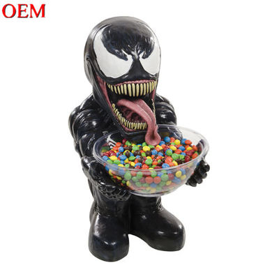Fabrikant OEM Custom Venom Lethal Protector Candy Bowl Holder Cartoon figuur