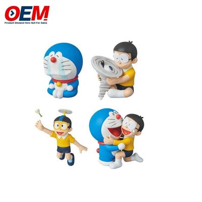 Custom Doraemon Pop Speelgoed Plastic Cartoon Character 3D Speelgoed pvc speelgoed custom