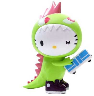 Op maat gemaakte pvc schattig mini plastic cartoon kitty speelgoed OEM fabrikant