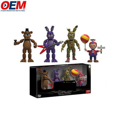 Op maat gemaakt OEM Hot sell Nieuwe aankomst Vijf nachten bij Freddy Action Figures 4pcs/pack FNAF Toy Model PVC Action Figure