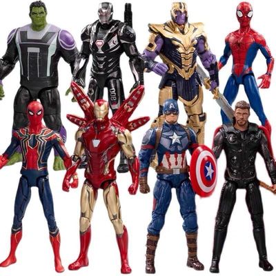 Superheld PVC Cartoon Character Statue Kinders Toy Spider Man Verjaardagscadeau