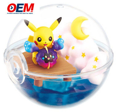 OEM 3D New Design Re-ment Terrarium Pokeball Collectie custom pvc cartoon speelgoed