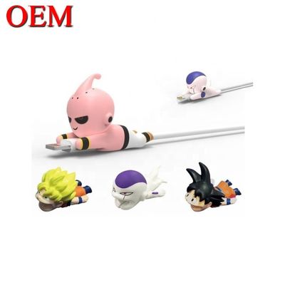 Fabriek Custom OEM schattig 3D Mini Figuur Anime Telefoon Kabel Beet Speelgoed custom plastic pvc vinyl speelgoed