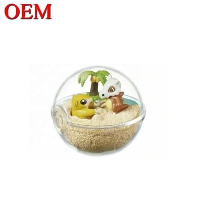 Op maat gemaakt Mini Cartoon Character Capsule Figuur Egg Plastic Cute Toy Made PVC Toy Capsule