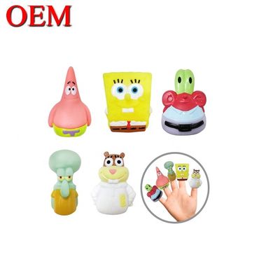 3D Plastic Figure Finger Puppet Toys OEM Hand Play Toy For Kid Custom Plastic Figur