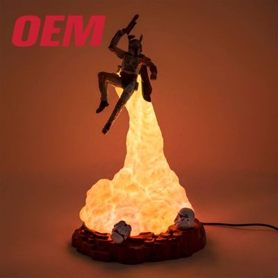 Op maat gemaakte LED-verlichting Speelgoed Ome Filmkarakter Speelgoed Lamp Maak Plastic Kinders Speelgoed Licht Met Muziek En Geluid
