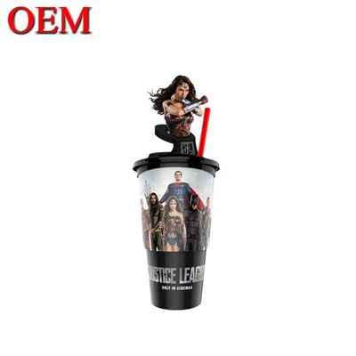 Custom Plastic Cup 3D Mugs Summer Ice Water Cup Frosty Gel Double Wall Freezer Gel Cup