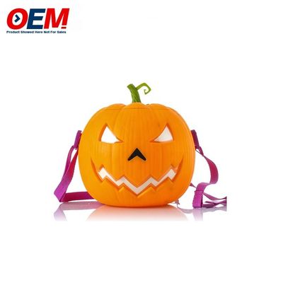 aangepaste plastic Halloween cartoon dier ontwerp popcorn container plastic voedselopslag popcorn emmer met deksel