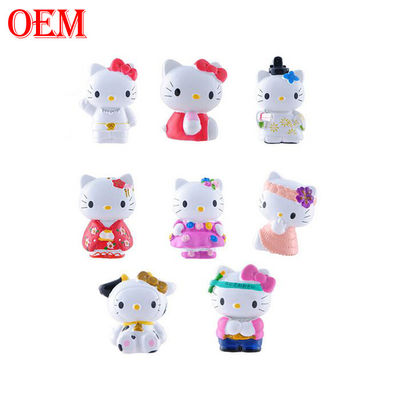 maatwerk speelgoed fabrikant OEM Kitty Cat Keychain Melody Keychain Cartoon 3D Cartoon Keychain
