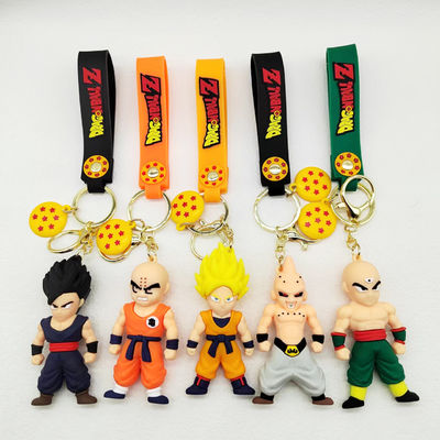OEM Cartoon 3D Kawaii Sun Wukong Anime Sleutelhanger Custom 3D Cartoon Pvc Sleutelhanger