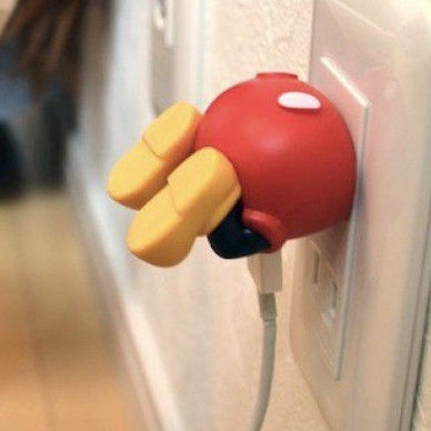 Schattig USB-oplader voor mobiele telefoons USB-figurenoplader Draagbare eenvoudige oplader