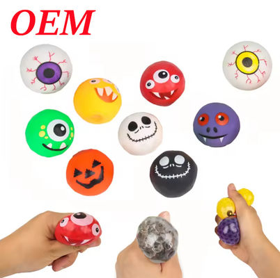Halloween Nieuw Oog Decompressie Speelgoed TPR Office Kinders Sensorisch Speelgoed Squeeze Ball Speelgoed