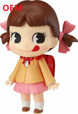 Op maat gemaakt 3d PVC speelgoed OEM Plastic Collection Anime personages maken 10 cm hoog schattig meisje figuur