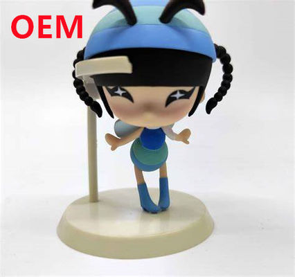 Gepersonaliseerd 3d PVC speelgoed met buikpijn OEM Plastic Collection Anime personages maken 10 cm hoog schattig meisje figuur